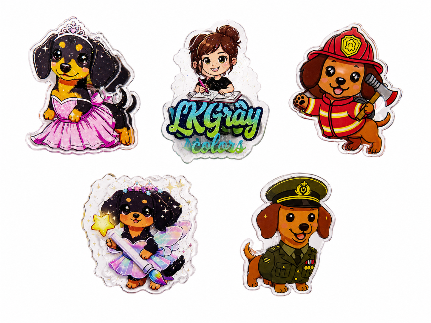 Color Fairy Aspen Acrylic Clip