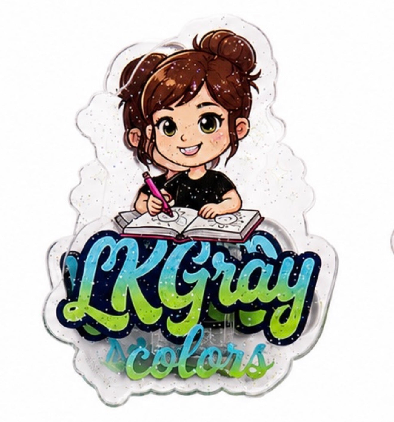 LKGray Colors Acrylic Clip