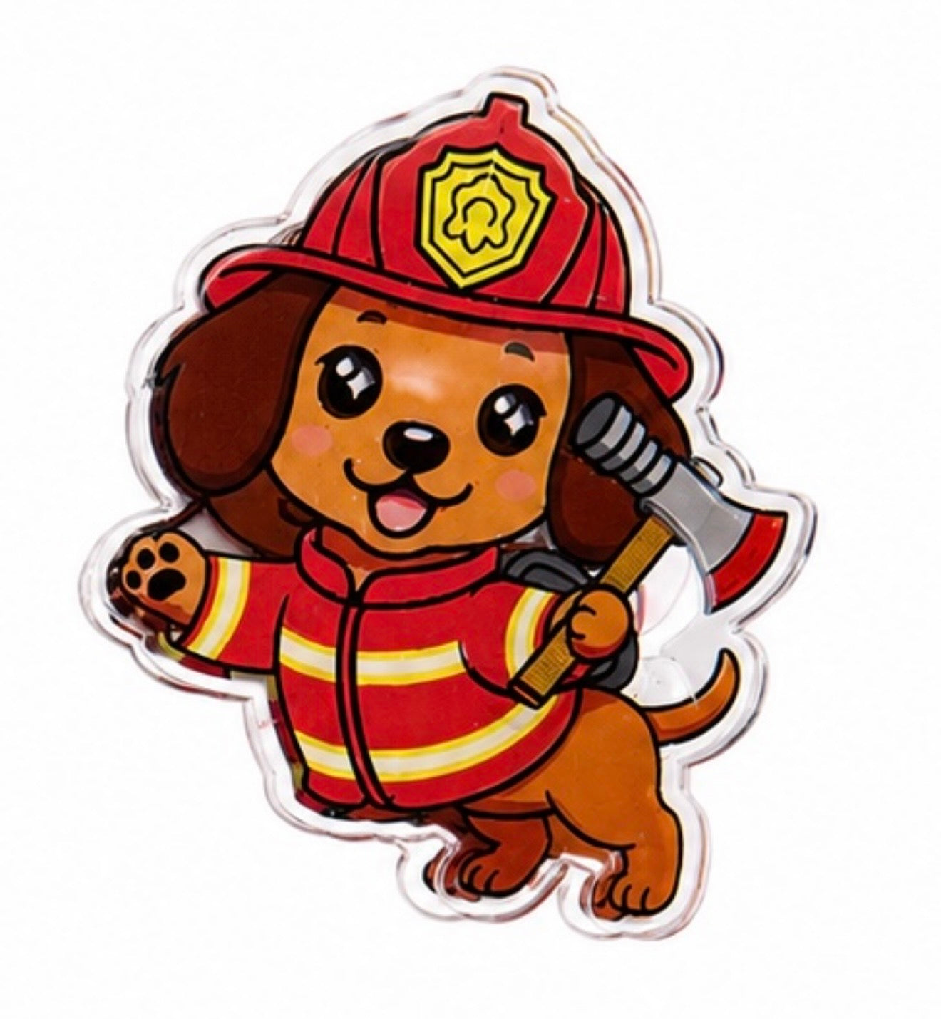 Sven the Firefighter Acrylic Clip