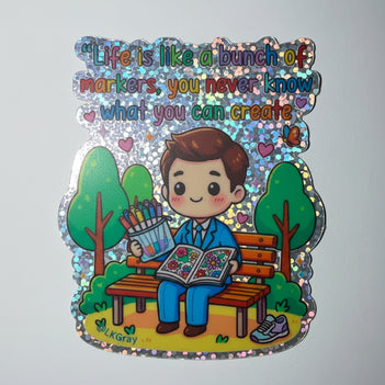 Life is like a bunch of Markers - Sticker